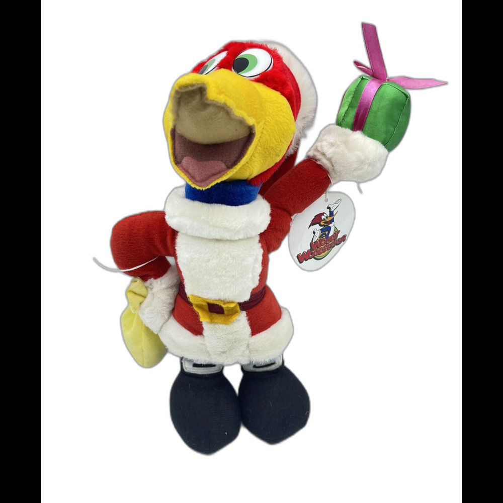 Woody Woodpecker Stuffed Plush Santa Universal Studios Good Stuff 13" With Tags